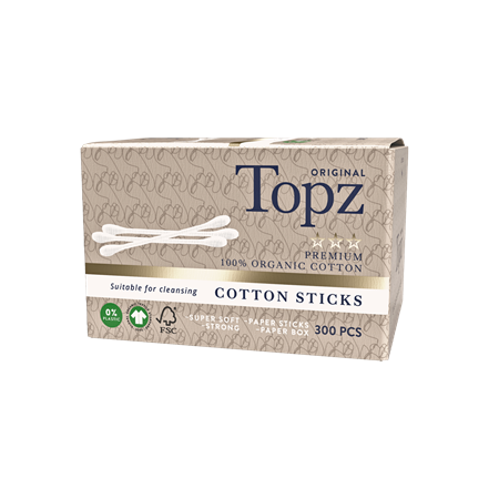 Topz Premium Bomullspinnar 16x300st