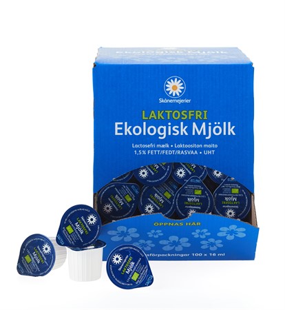 Skånemejerier Mjölk portion 1,5% Eko Laktosfri 100x16ml