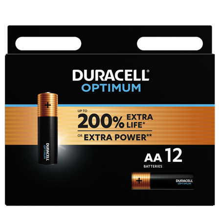 Duracell Optimum AA alkaliskt 8x12-p