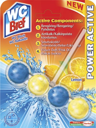 WC Bref Power Active Lemon 10x50gr