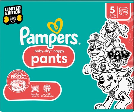 Pampers Baby Dry Pants S5 12-17kg Paw patrol 1x160-p