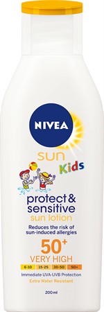 Nivea Kids Protect&Sensitive Sun Lotion SPF 50+ 6x200ml